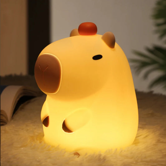 Shimmering Capybara Lamp